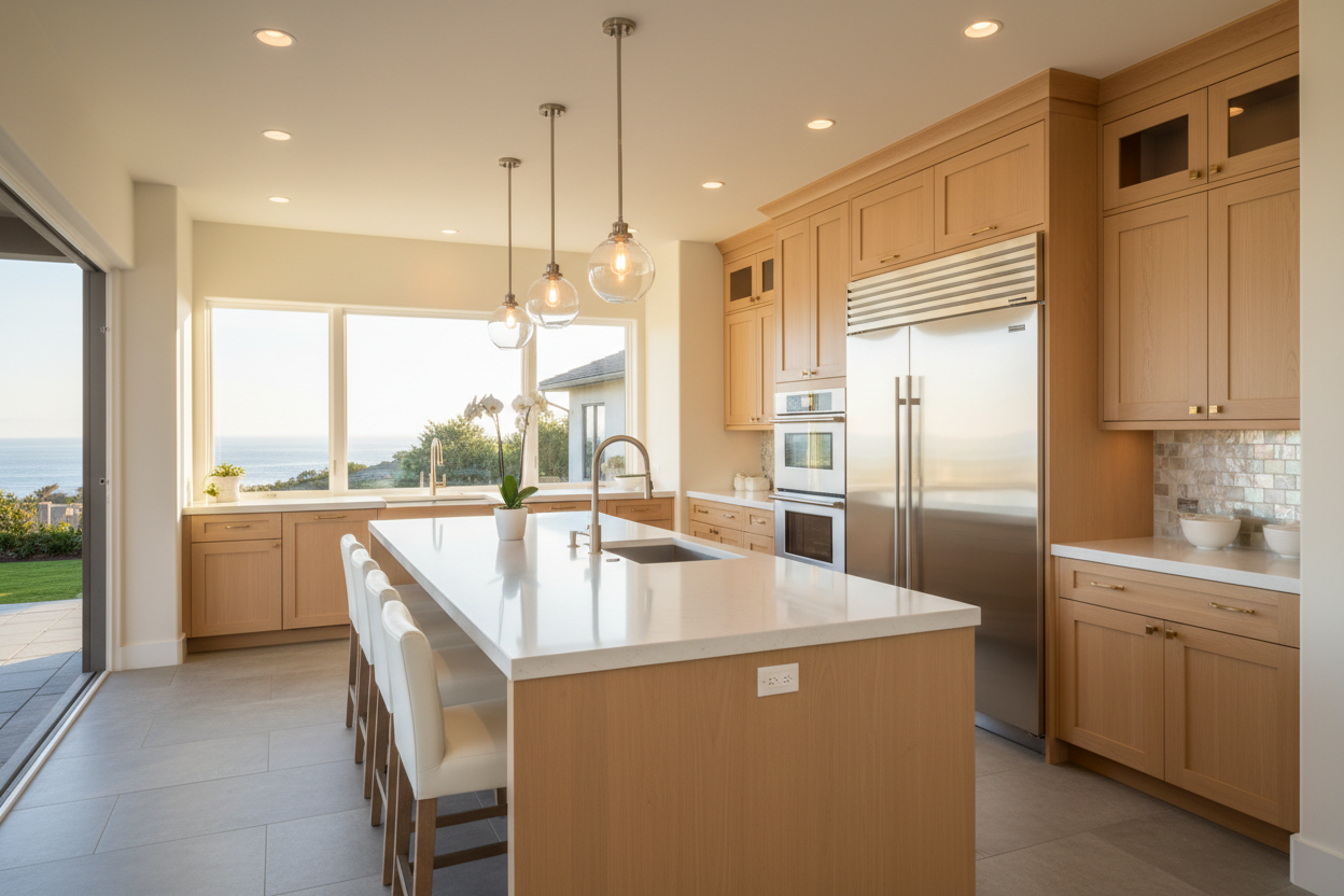 Premium kitchen with integrated Thermador appliances